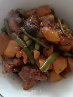 Potato burn ribs