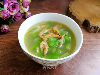 Smelt shrimp soup