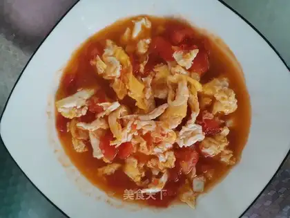 Tomato fried eggs
