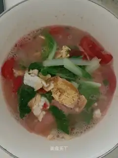 Soy sauce and egg soup