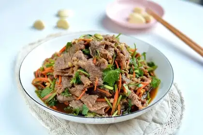 Smoky, greasy beef