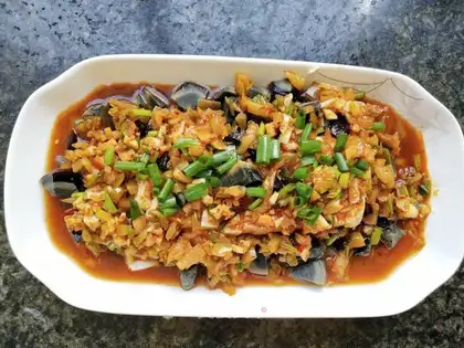 Eggs and tofu
