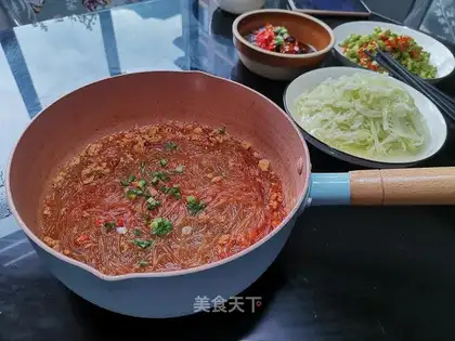A meat powder fan