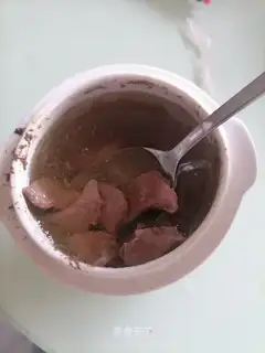 Pig heart yellow soup
