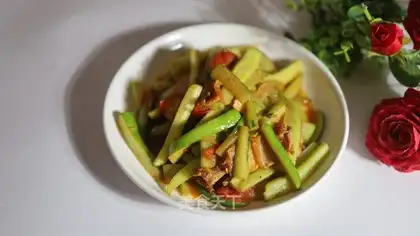 Fried cucumber