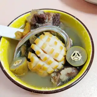 Olive abalone steak soup