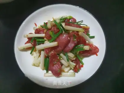 Sausage and peanuts