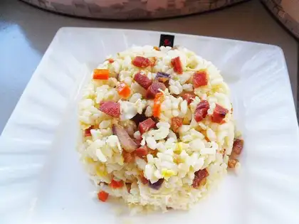 Ham and egg fried rice