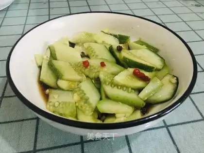 Scrambling dry cucumbers