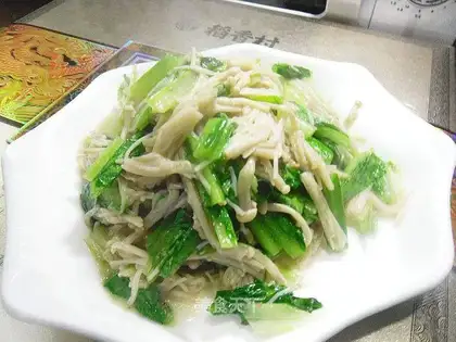 Ginger mushrooms and veal