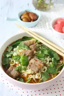 Spicy beef noodles