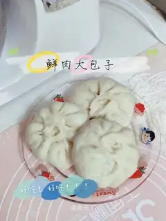 Fresh meat buns