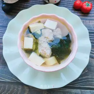 The tofu dress with soup