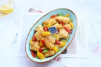 Fruit-flavored halibut