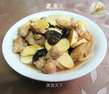 Black-mucked chicken-legged meat