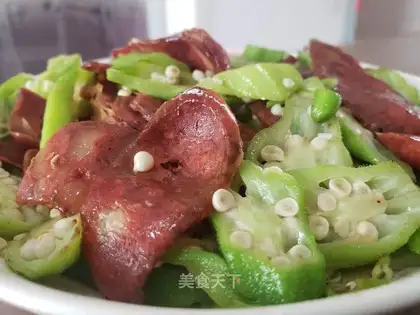 Autumn fried sausage