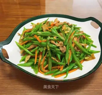 ♪ Meat-cracked carrot beans ♪