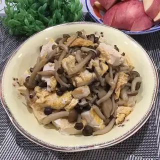 Crab mushroom tofu