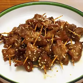 Ridiculous toothpick meat