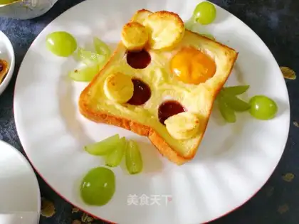 Pie egg toast breakfast