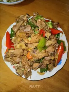 A fried duck stand