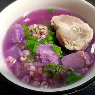 The purple mountain medicine, the rice chop soup