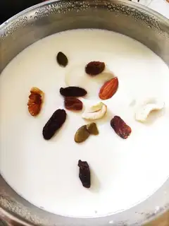 Homemade nuts yogurt