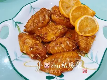 Lemon roast chicken wings