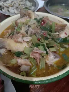 Celery roasts fish