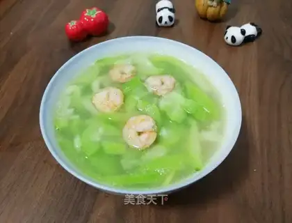 Shrimp melon soup