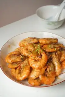 Burning shrimp