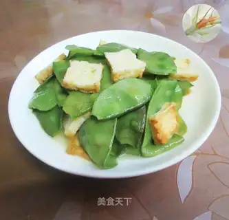 Fish tofu fried lentils