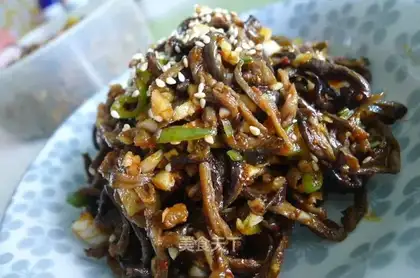 Dried eggplant salad