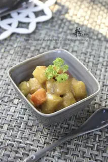 Curried potato diced chicken