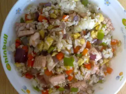 Squid fried rice