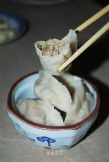 Lotus root, mushroom and pork dumplings
