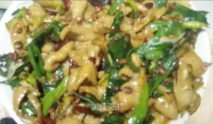Dry stir-fried pork sausage
