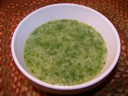 Green grain porridge
