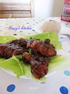 Teppanyaki chicken leg
