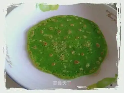 Oil-free spinach pancakes