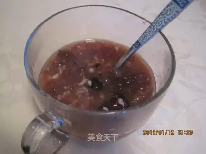 Wine brewed red bean sago