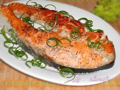 fried salmon