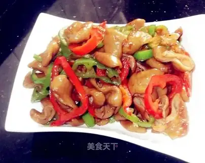 stir-fried pork sausage with pepper