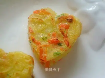 Potato cake with onion flavor