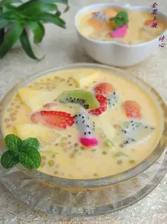 Golden pulp and jade liquid