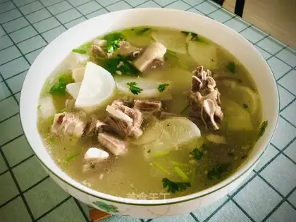 Lamby radish soup