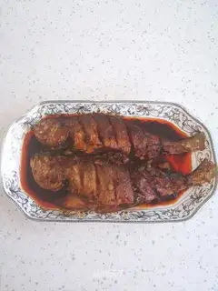 Dry-burned yellow fish