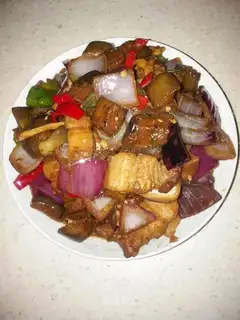 Fried eggplant