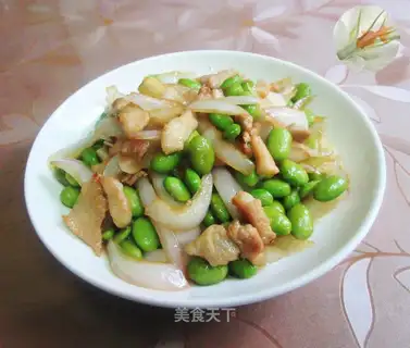 Five flowers, onions, beans