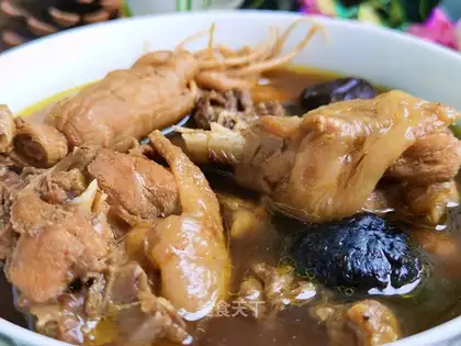 Psychic mushroom chicken soup